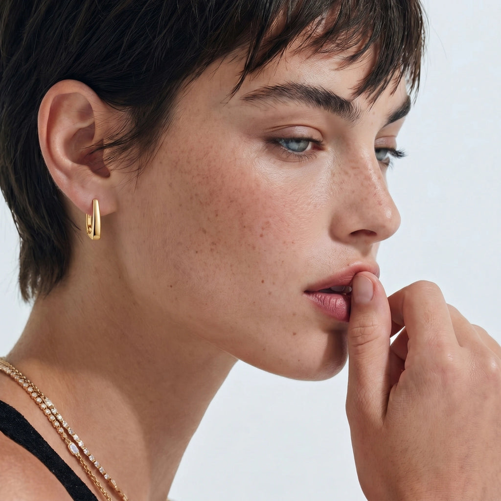 Golden Hour Huggie Earrings | Brevado
