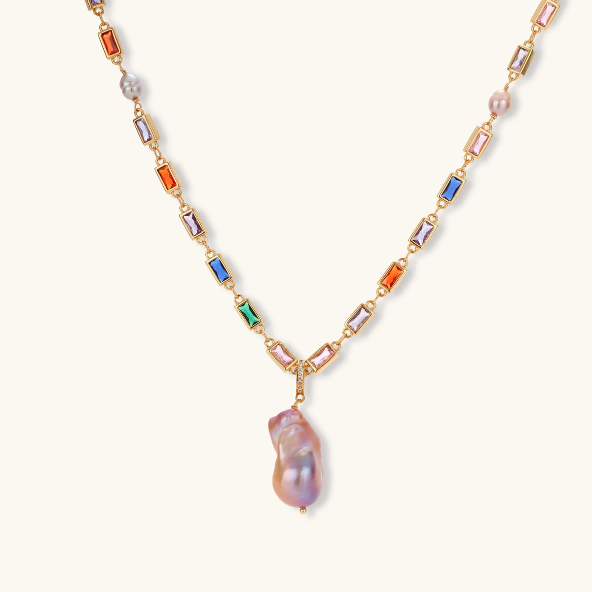 Rainbow Statement Necklace | Brevado